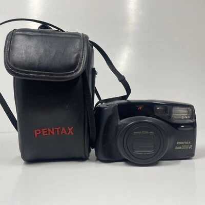 Pentax Film Point Shoot Camera Zoom 105-R 35mm with Case Vintage - Image 1 of 4