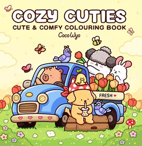 Cozy Cuties: a Cute and Comfy Colouring Book for All Ages by Coco Wyo NEW AU - Picture 1 of 11