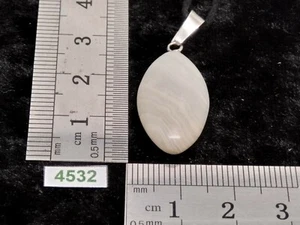 Pendentif AGATE CRAZY LACE + cordon reglable bijou original naturel pierre - Picture 1 of 3