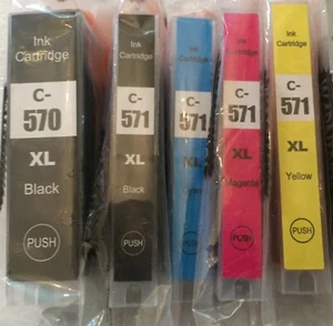 COMPATIBLE INK CARTRIDGE SET FOR CANON PIXMA MG5750 MG5751 MG5752 MG5753 PRINTER - Picture 1 of 6