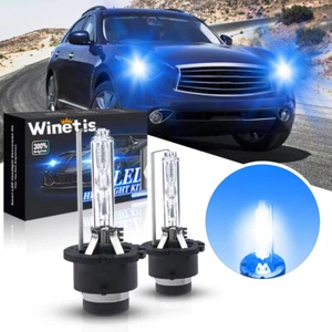 D2S HID Headlight Bulb For Infiniti FX35 2003-2012 Low/High Beam 10000K Blue - Picture 1 of 7