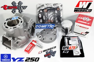 BPRATV YZ250 YZ 250 Top End Rebuild Kit Cylinder Head Wiseco Piston Cometic '99+ - Picture 1 of 24