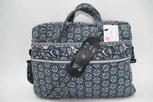 Vintage Vera Bradley Laptop/Commuter Bag in "Indigo -1997" Pattern - Picture 1 of 14