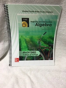 ALGEBRA MATH 0482  COLLEGE OF DUPAGE (ISBN - 9781260118711) - Imagen 1 de 7