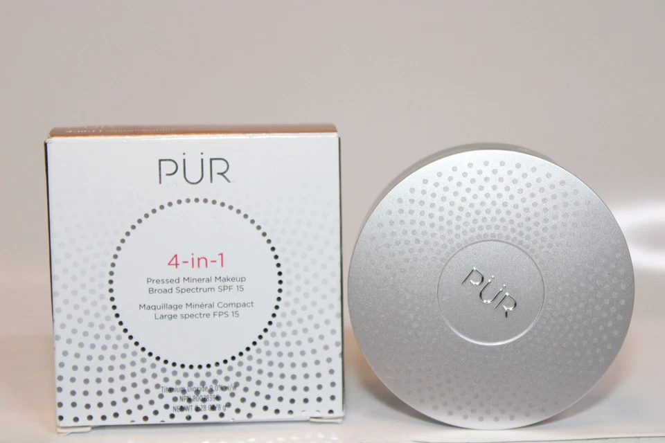 PUR 4-in-1 Pressed Mineral Powder Foundation Broad Spectrum SPF 15 MANY COLORS - Image 1 of 1