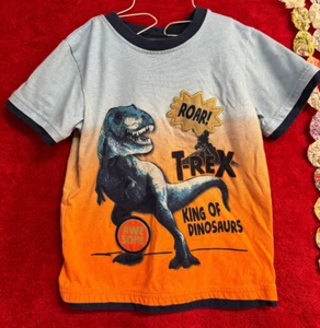 Boys Garanimals 5T/NP5 Kids T-Rex Tee Shirt King of Dinosaurs ROAR! Awesome - Picture 1 of 3