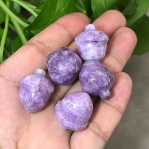 Gemas curativas Reiki cristal cuarzo bellota mica púrpura natural 5 piezas - Imagen 1 de 12