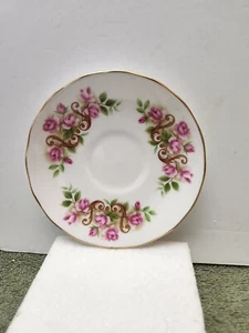 VINTAGE RIDGWAY POTTERIES "QUEEN ANNE" BONE CHINA SAUCER Only ENGLAND - Picture 1 of 5