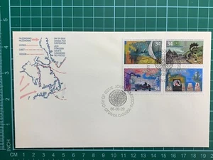 First Day Cover 1986 Exploration of Canada I 34 Cent Block - Picture 1 of 8