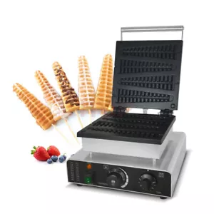 Pine Tree Mould Waffle Maker 4Pcs Non-stick Pancake Baker Machine 110-240V - Bild 1 von 8
