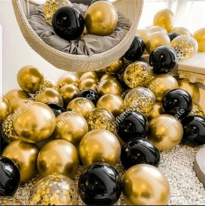 5" 10" 100 CHROME BALLOONS METALLIC LATEX PEARL Helium Baloons Birthday Party... - Picture 1 of 20