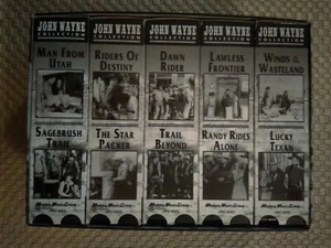 John Wayne Wild West Country Cowboy Movie Collection 10 VHS box set 1994 - Picture 1 of 10