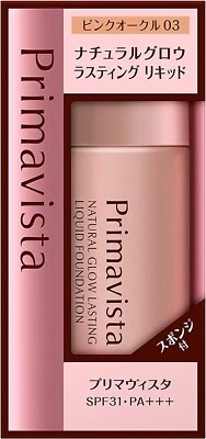 Kao Primavista Natural Glow Lasting Liquid Foundation 03 Pink Ocher 30ml - Image 1 of 4