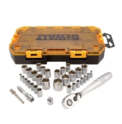 DeWalt 3/8 Box Al Drive Socket Set Handle 34 PCS DWMT73804 - Image 1 of 3