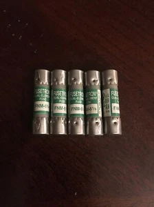 Bussmann FNM 6-1/4 Amp Fuse Dual Element Lot of 5 - Picture 1 of 1