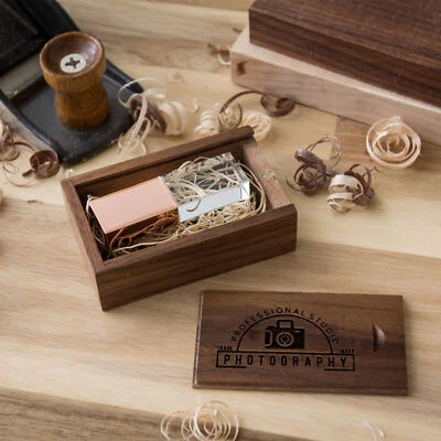 Customize USB 3.0 Flash Drive + Wooden Box Photography Studio Gift Stick - Image 1 of 4