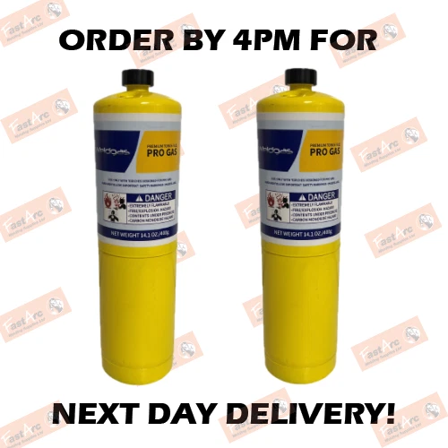 MARK VITOW 2X MAPP MAP PRO PLUS GAS EINWEGFLASCHE KLUMMER BRENNER ZYLINDER 400G