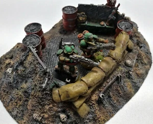WARHAMMER 40K FORGE WORLD SCENERY OOP TRENCH TERRAIN MASTER PAINTED - Imagen 1 de 1