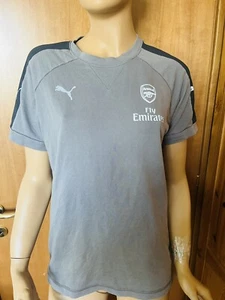 Puma 2016-2017 Arsenal Casual Performance Gray T Shirt Sz Medium Fly Emirates - Picture 1 of 8