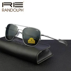 Randolph Aviator Shades - Top Gun Style for USAF Pilots,Tom Cruise Sunglasses - Picture 1 of 19