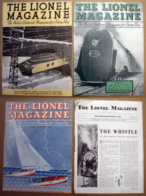 4 ISSUES ORIGINAL 1935 "THE LIONEL MAGAZINE" MODEL RAILROADS - Image 1 of 4