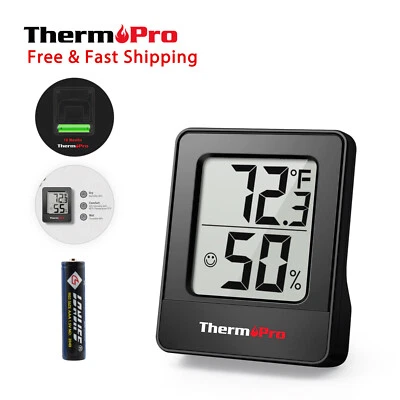 ThermoPro TP49BW Mini  LCD Digital Indoor Hygrometer Humidity Room Thermometer - Image 1 of 4