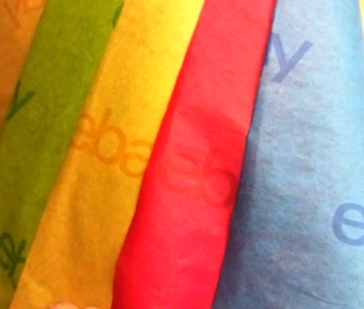 pañuelo de papel color ebay 120 hojas 20 x 30". azul, rojo, amarillo, verde. Foto 1 de 4