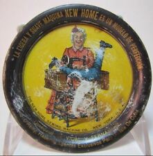 NEW HOME SEWING MACHINE Co New York Antique Advertising Tin Tip Tray early 1900s