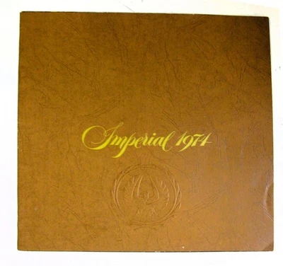 Брошюра по продажам автомобилей CHRYSLER Imperial LF США 1974 NO81-005-7067 8-1-73 - Изображение 1 из 4