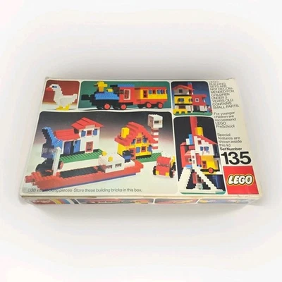 LEGO BUILDING SET NUMBER 135 BOXED 1973 GREAT CONDITION Complete? RARE - Image 1 of 4