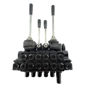Retroexcavadora BESKO 85105102000 Control de válvula direccional hidráulica 4 palancas Mahindra - Imagen 1 de 20