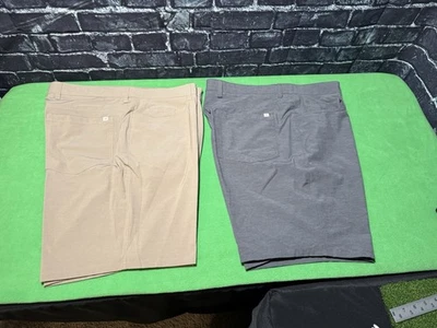 Pantalones cortos de golf Ben Hogan 38 (juego de 2) gris carbón y caqui Foto 1 de 4