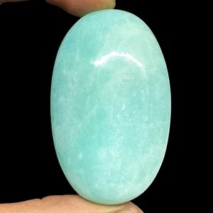 211.20 Cts Natural Untreated Amazonite 57x35x15mm Huge Polished Oval Gemstone - Picture 1 of 11