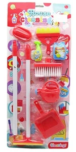 9 Pcs Kids House Cleaning Play Set Shawer Wipper Bursh Childrens Pretend Toy UK - Picture 1 of 3