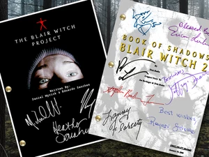 The Blair Witch Project & Blair Witch 2 transcripción y guión autógrafo reimpresiones - Imagen 1 de 13
