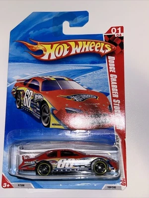 2010 Hot Wheels Dodge Charger Stock Car Race World #1  - Image 1 of 4