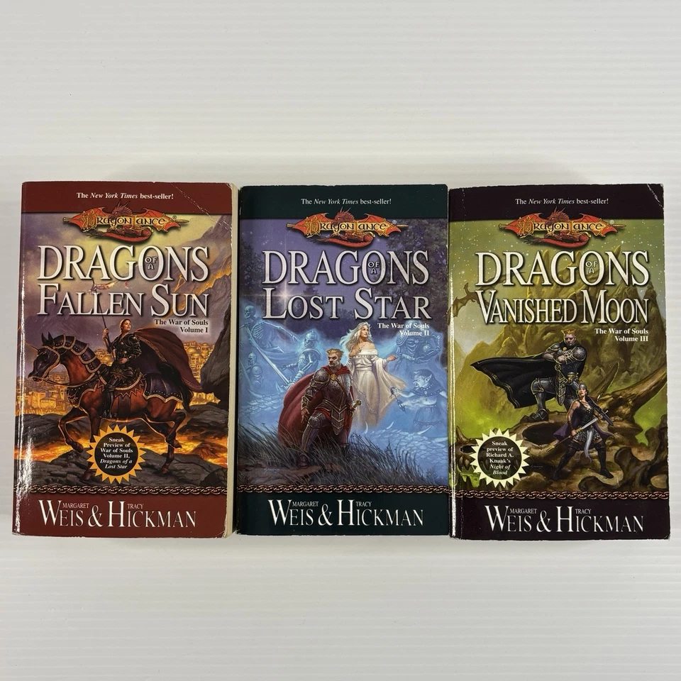 Dragonlance The War Of Souls Trilogy Book 1-3 Paperback Tracked Weis & Hickman - image 1 of 4