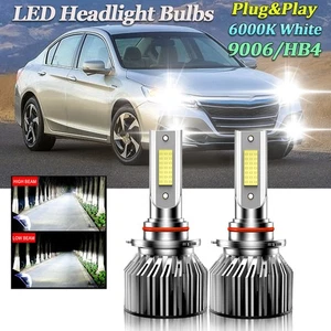 9006/HB4 LED Headlight For Honda Accord 1990-2011 2012 Low Beam Bulbs 6000K - Picture 1 of 10