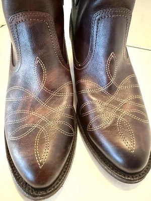 Ariat Ladies 8 B Brown Western Ankle Boots 001632a Great Leather Upper NICE!!! - Image 1 of 4