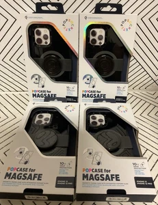 💣 Popsockets PopCase For MagSafe For iPhone 12 & 12Pro - BLACK🆕SET 4 Pcs - Picture 1 of 4