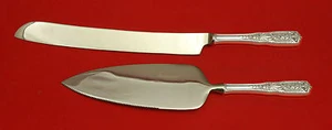 Milburn Rose by Westmorland Sterling Silver Wedding Cake Set Server 2pc Custom - Picture 1 of 1