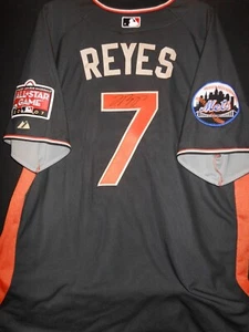 JOSE REYES SIGNED 2007 ALL STAR JERSEY AUTHENTIC MAJESTIC NEW YORK METS - Picture 1 of 9