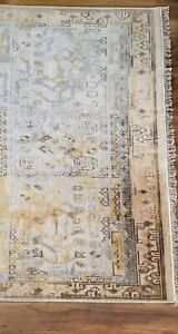 Hand Knotted Wool Rug 8x10 Fringe
