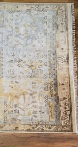 Hand Knotted Wool Rug 8x10 Fringe - Picture 1 of 4