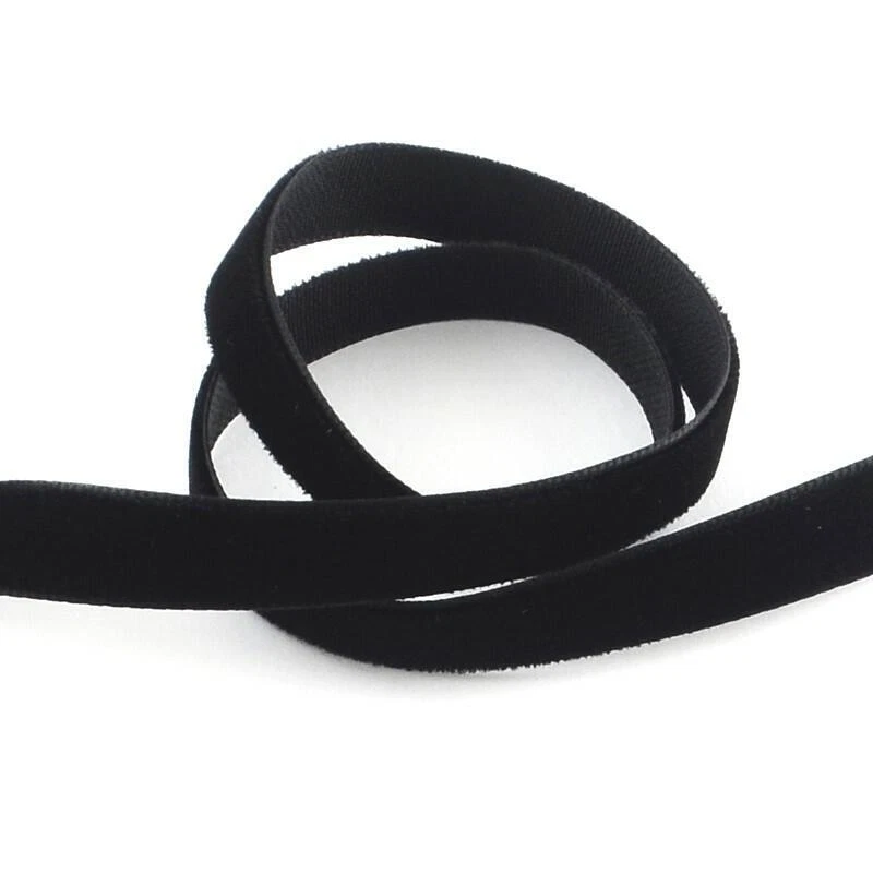 Velvet Ribbon Black 4M Continuous Length 10mm Wide - Image 1 of 1