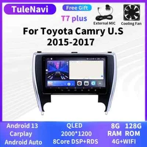 For Toyota Camry Screen  Radio Multimedia Player Carplay Android Car GPS System - Picture 1 of 24