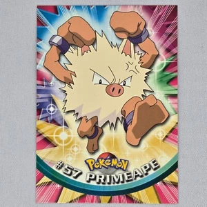 Primeape #57 Pokemon 1999 Topps TV Regular Non Holo Vintage TCG English LP - Picture 1 of 3