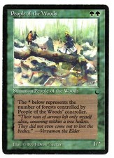 People of the woods - the Dark 1994 magic the gathering mtg