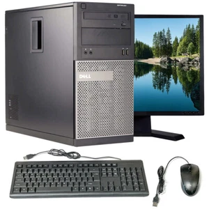 Dell i5 Desktop 16GB RAM 1TB HD 19 in LCD Intel Core Computer Windows 10 PC WiFi - Picture 1 of 6