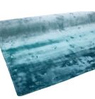 Teppich Seidenoptik 100% Viskose Mikroflausch Trkis Glanz exklusiv 70 x 140 cm
